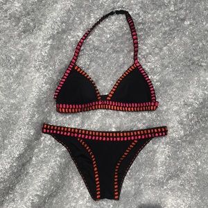VS black crochet bikini